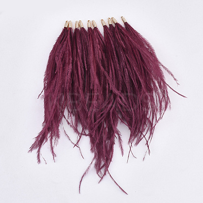 Ostrich Feather Tassel Big Pendant Decorations FIND-S302-08K-1