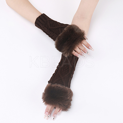 Polyacrylonitrile Fiber Yarn Knitting Fingerless Gloves COHT-PW0001-15E-1