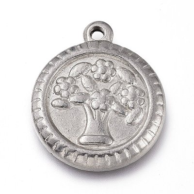 Non-Tarnish 304 Stainless Steel Pendants STAS-Z014-04P-1
