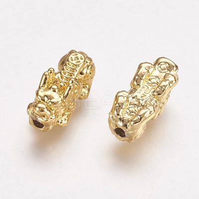 Feng Shui Real 24K Gold Plated Alloy Beads PALLOY-L205-06C-1