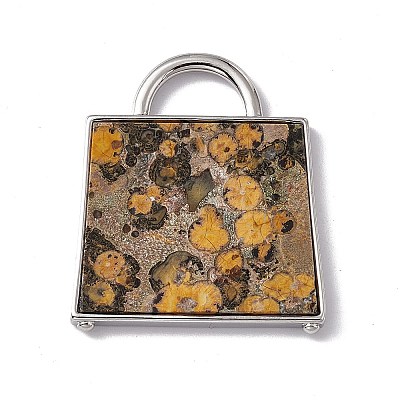 Natural Leopard Skin Jasper Pendants G-G977-04P-02-1
