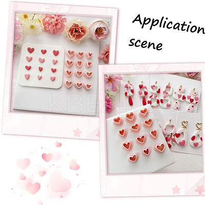 12Pcs 12 Styles Plastic Clay Pressed Molds DIY-WH20048-071-1