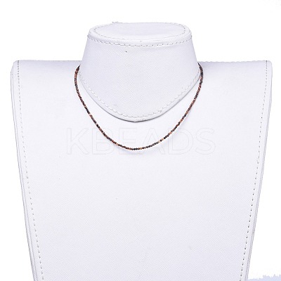 Natural Tiger Eye Beaded Necklaces NJEW-JN02492-10-1