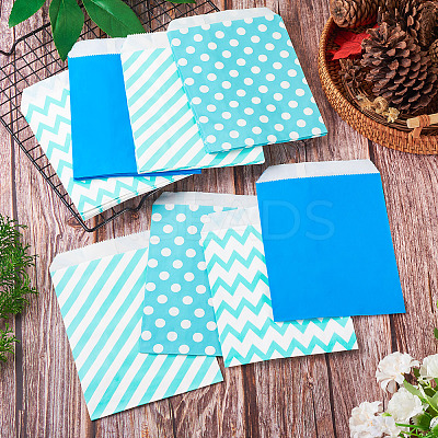 40Pcs 4 Styles Kraft Paper Bags CARB-TA0001-13B-1