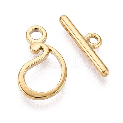 304 Stainless Steel Toggle Clasps STAS-Z153-03G-05-1