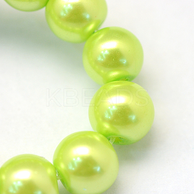 Baking Paint Glass Pearl Bead Strands HY-Q003-3mm-66-1