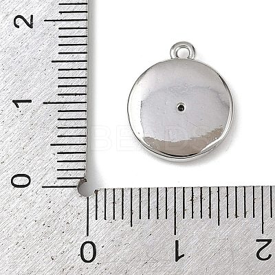 Brass Pave Clear Cubic Zirconia Pendants KK-L238-06P-1