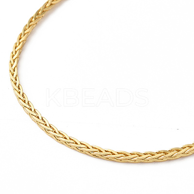 Brass Wheat Chain Necklace X-NJEW-R260-03G-1