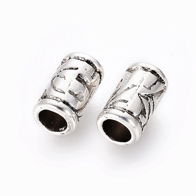 Antique Silver Tibetan Style Alloy European Beads X-LF0276Y-1