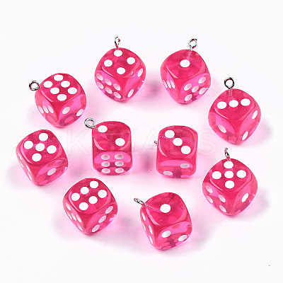 Transparent Epoxy Resin Pendants LS-X-CRES-N025-12A-A04-1