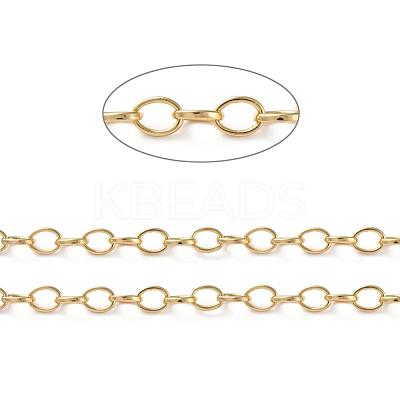 Brass Cable Chains CHC-G005-17G-1