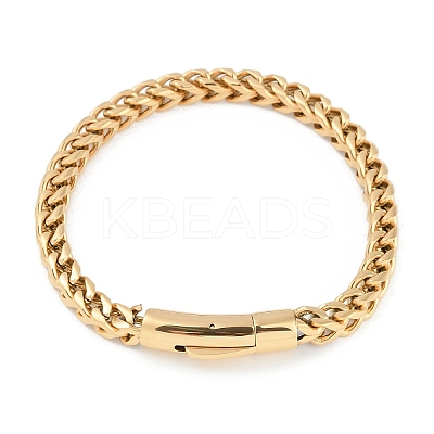 304 Stainless Steel Wheat Chain Bracelets STAS-L692-001G-1