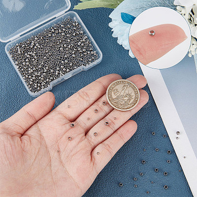 800Pcs 4 Styles 304 Stainless Steel Spacer Beads STAS-BBC0001-37P-1