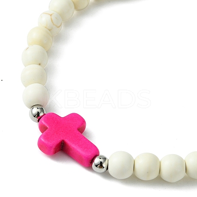 Religion Cross Bracelets BJEW-TA00397-1
