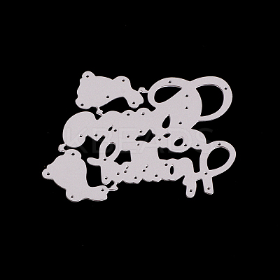 Word Happy Easter Frame Carbon Steel Cutting Dies Stencils LS-DIY-F028-03-1