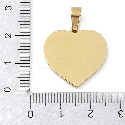 Ion Plating(IP) 304 Stainless Steel Enamel Rhinestone Pendants STAS-Q325-02A-G-1