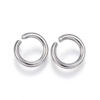 Non-Tarnish 304 Stainless Steel Open Jump Rings X-STAS-E113-09P-1