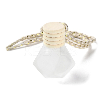 Glass Perfume Bottles Air Freshener Diffuser Bottle Hanging Ornament LS-AJEW-P111-01B-1