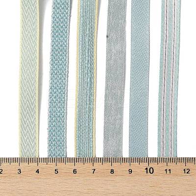 18 Yards 6 Styles Polyester Ribbon SRIB-Q022-F15-1