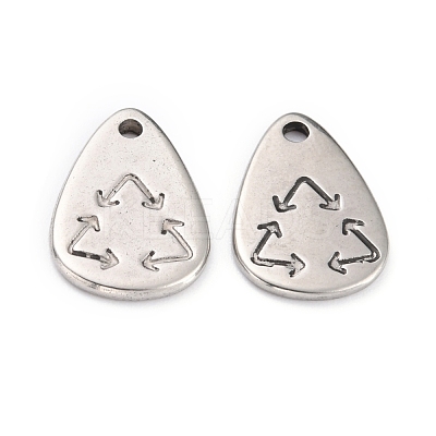 Non-Tarnish 304 Stainless Steel Pendants STAS-O145-42P-1