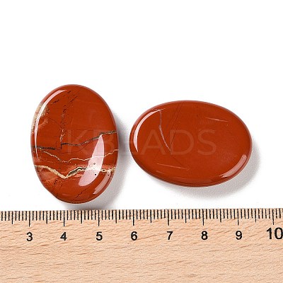 Oval Natural Red Jasper Worry Stone G-G104-01B-1