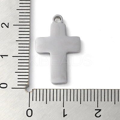 Non-Tarnish 304 Stainless Steel Pendants STAS-D025-02P-02-1
