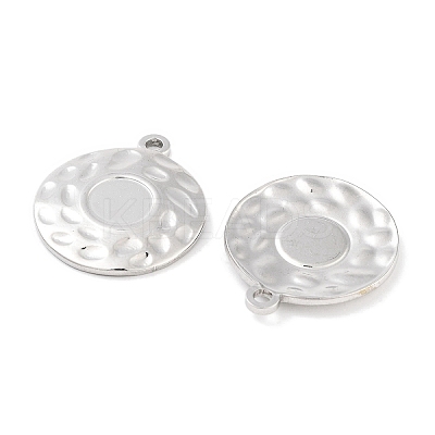Non-Tarnish 304 Stainless Steel Pendant Cabochon Settings STAS-P364-09P-1