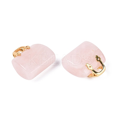 Natural Rose Quartz Pendants G-Q602-01G-05-1