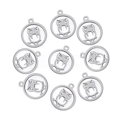 Non-Tarnish 201 Stainless Steel Pendants STAS-N092-104-1