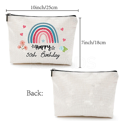 Polycotton Canvas Stroage Bags ABAG-WH0029-054-1