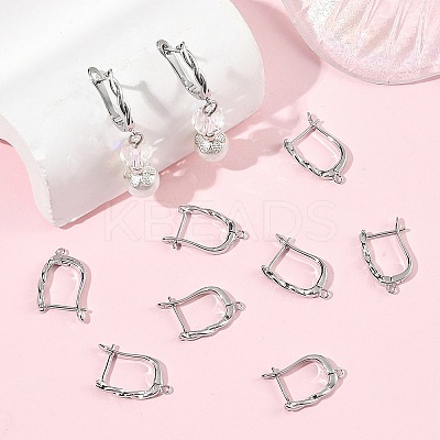 SHEGRACE Brass Hoop Earring Findings XGRQ79687-949P-1
