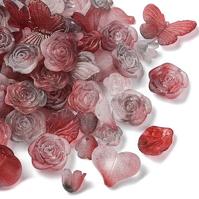 50G Transparent Acrylic Beads OACR-YW0002-44F-1