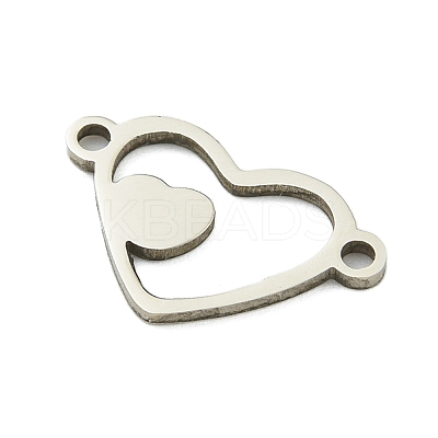 Non-Tarnish 201 Stainless Steel Connector Charms STAS-M015-20P-1