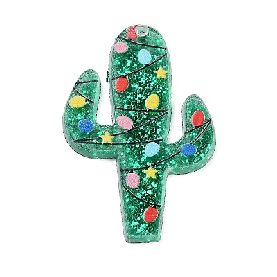 Christmas Theme Acrylic Pendants OACR-A034-01H-1