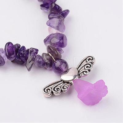 Natural Mixed Stone Stretch Bracelets BJEW-JB02527-1