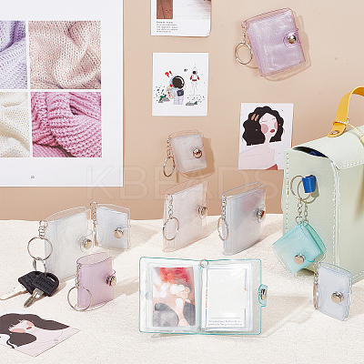 10Pcs 10 Style Mini Small Photo Album Photo Storage Keychain KEYC-CP0001-13-1