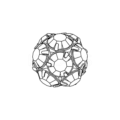 Preciosa® MAXIMA Crystal Stones in Settings X-PRC-MB8-00030-B-1