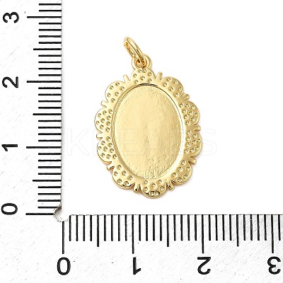 Brass Enamel Pendants KK-P303-04G-1