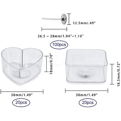 Plastic Candle Cups AJEW-PH0016-58-1