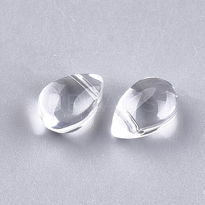 Transparent Glass Charms X-GGLA-S042-04A-1