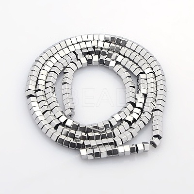 Pentagon Electroplate Non-magnetic Synthetic Hematite Beads Strands G-P046-04A-1