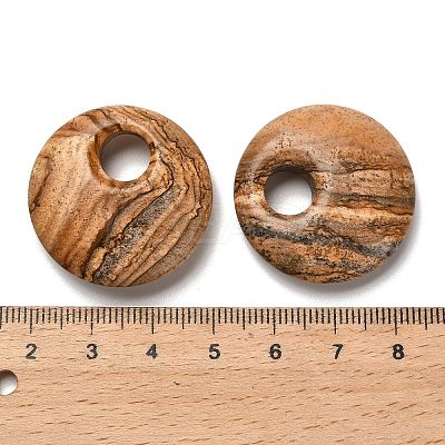 Natural Picture Jasper Pendants G-H073-05B-1