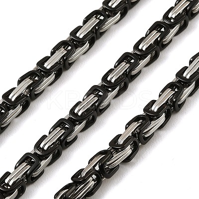 201 Stainless Steel Byzantine Chains SA-E001-14BP-05-1