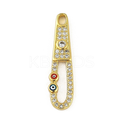 Brass Micro Pave Cubic Zirconia Pendants KK-B114-02G-03-1