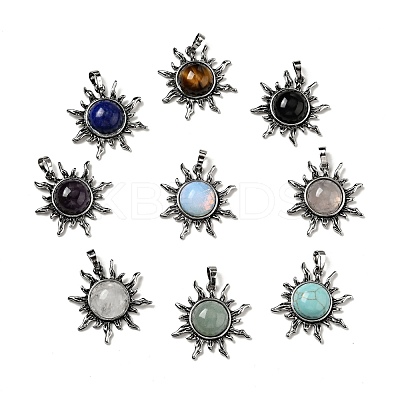 Natural & Synthetic Gemstone Pendants G-G860-02AS-1