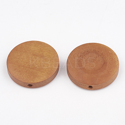 Natural Pear Wood Beads WOOD-T009-2.0cm-04-1