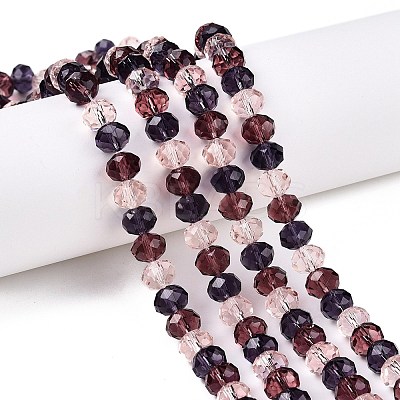 Transparent Glass Beads Strands GLAA-T023-09C-1