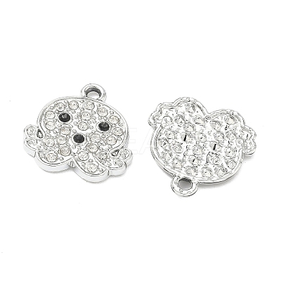 Alloy Rhinestone Pendants FIND-C087-01C-P-1