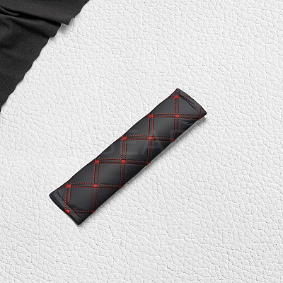 4Pcs PU Imitation Leather Universal Car Seat Belt Pads AJEW-CL0001-96B-1