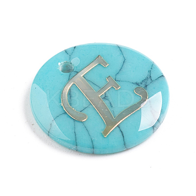 Synthetic Turquoise Charms G-L561-001E-1